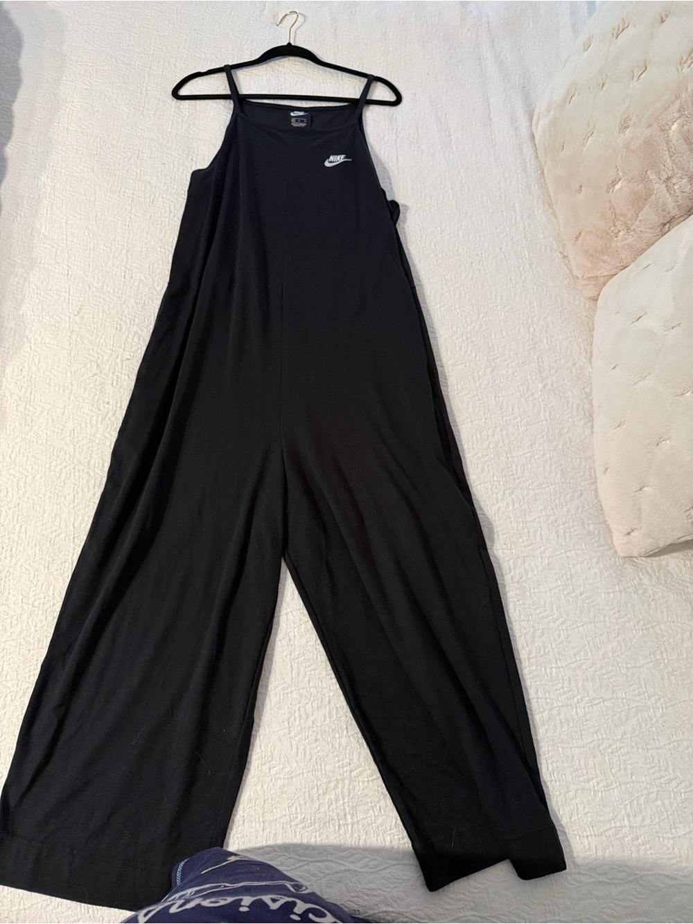 Nike Black Wide-Leg Strap Jumpsuit